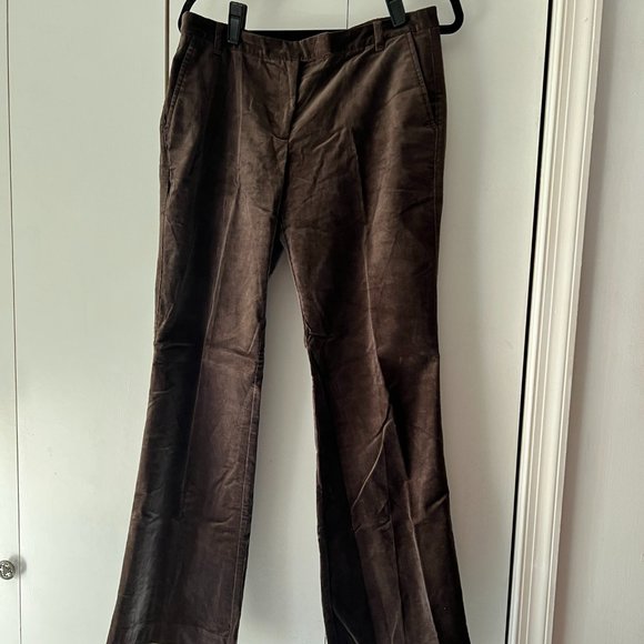 EUC! Loft Brown Corduroy Trouser Pants - Size 8 - Picture 1 of 4